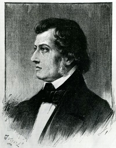 Frederic Chopin by Ferdinand Victor Eugene Delacroix